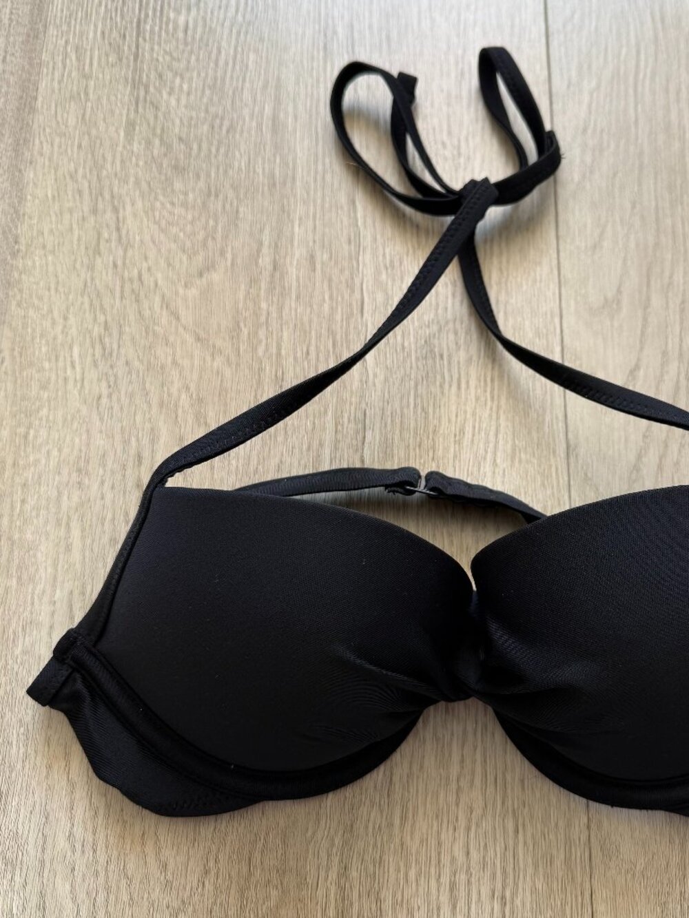 Aerie Push Up Underwire Bikini Swim Top - True Black - 34B NWT